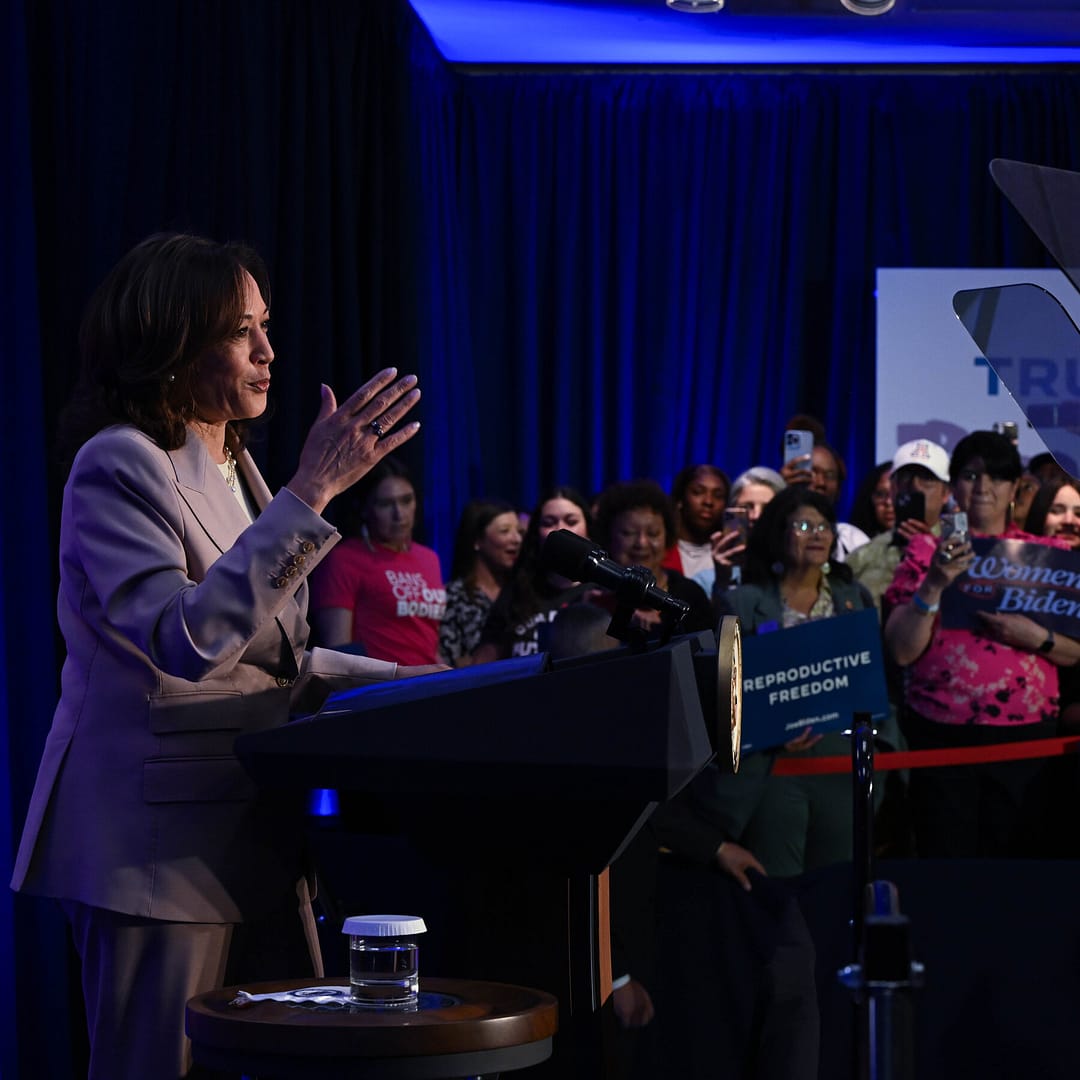 Kamala Harris Blames Trump for Abortion Bans at Arizona Campaign Stop