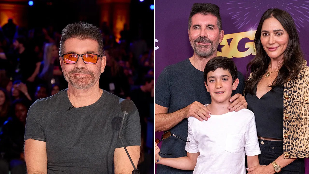 ‘AGT’ judge Simon Cowell has rare public outing with son and fiancée after revealing 10-year-old ‘saved’ him