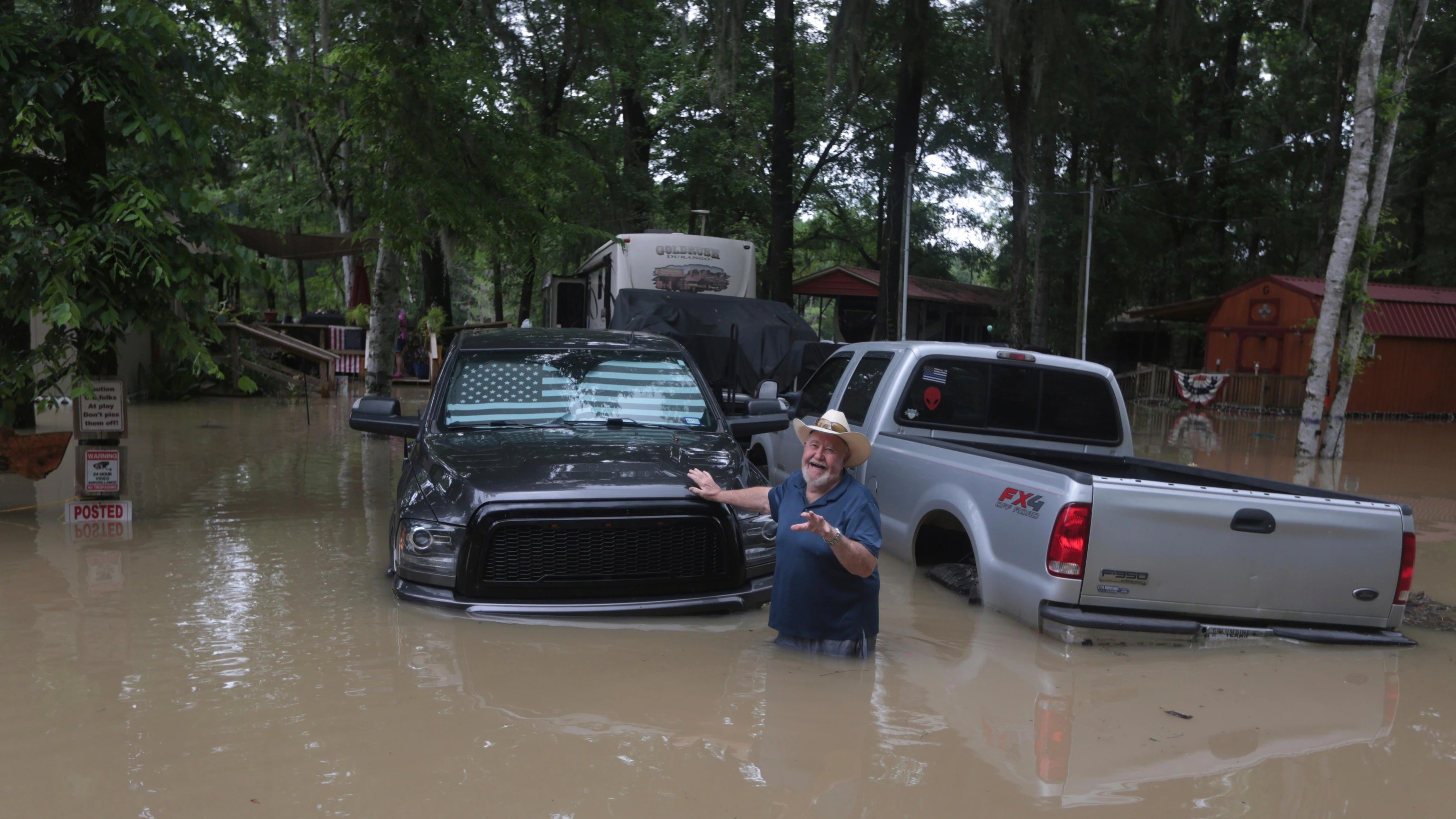 More storms move through Houston area, where hundreds have been rescued from floodwaters