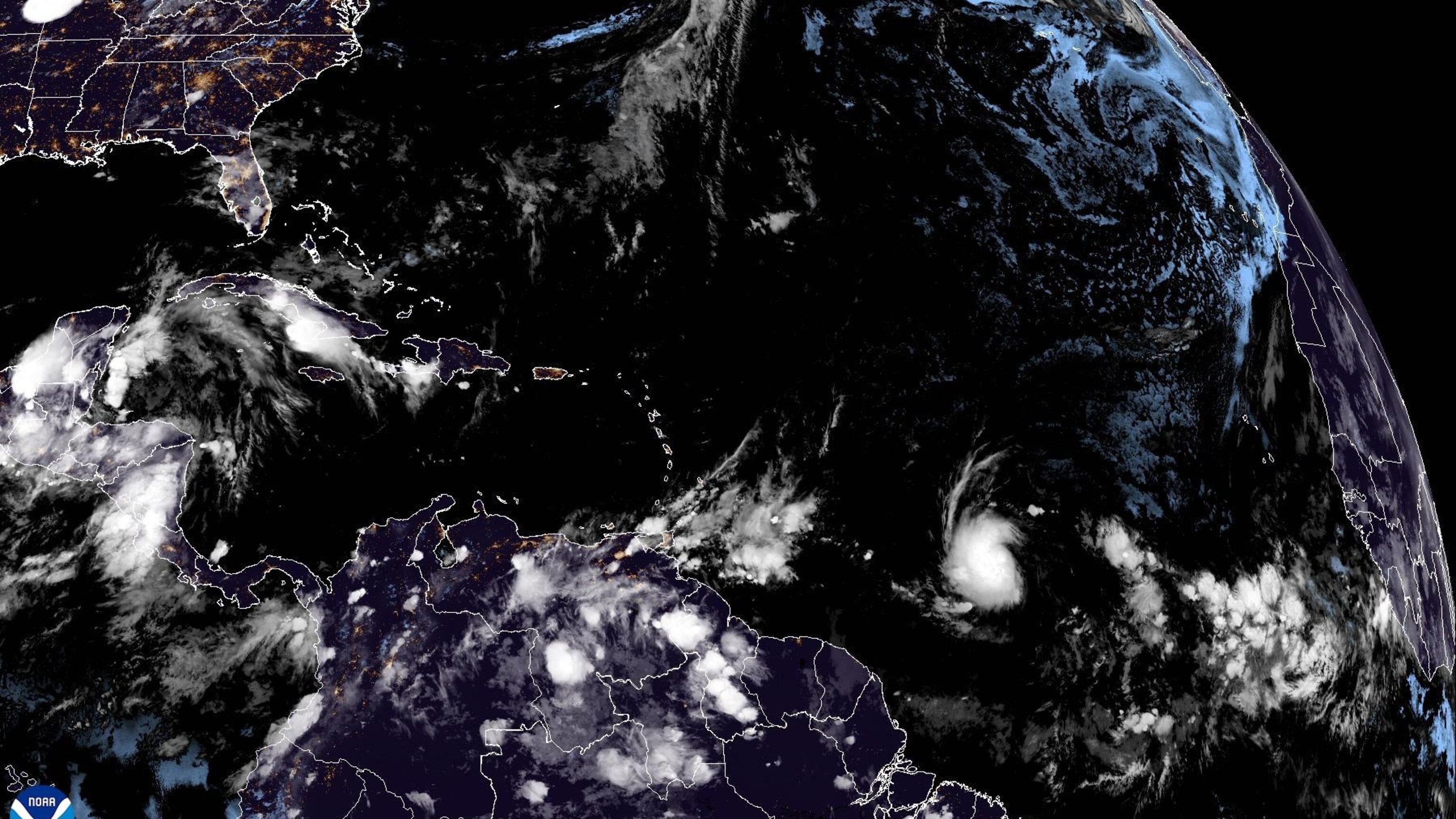 Tropical Storm Beryl swirls toward southeast Caribbean and threatens to strengthen into hurricane