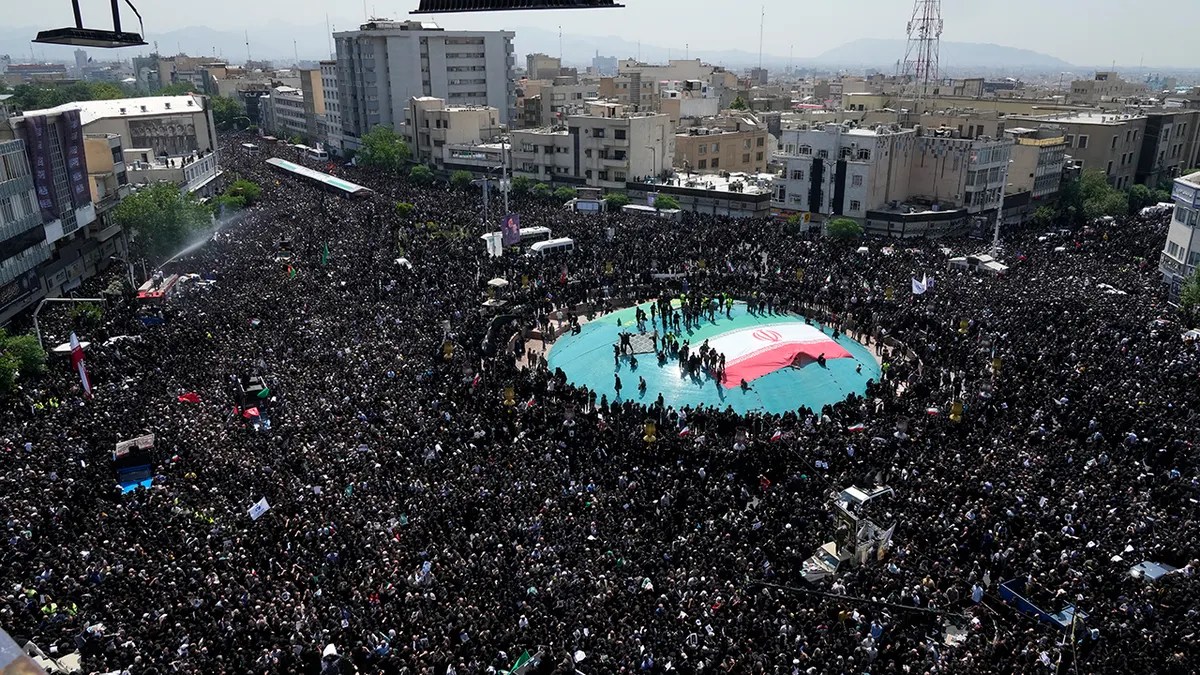 Iranians attend funeral service for President Raisi