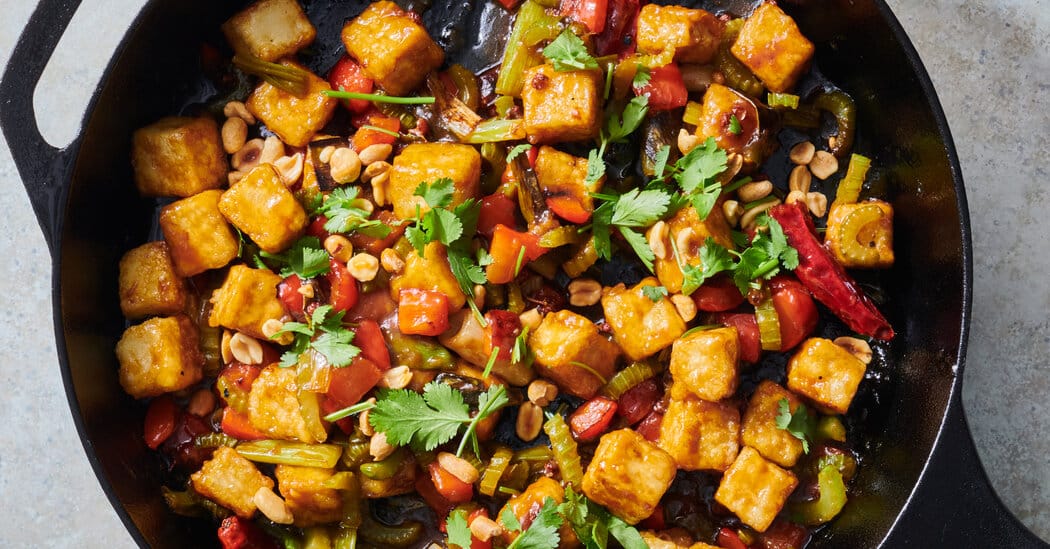 Fiery, Tingly Kung Pao Tofu