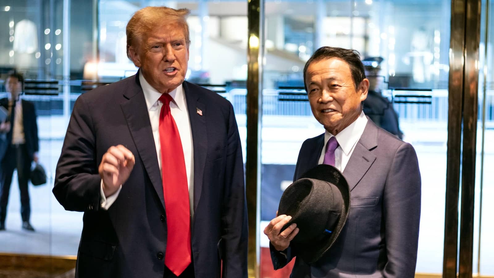 Trump meets with a senior Japanese official after court session in his hush money trial