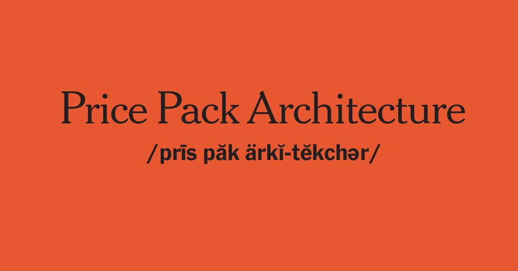 Price Pack Architecture