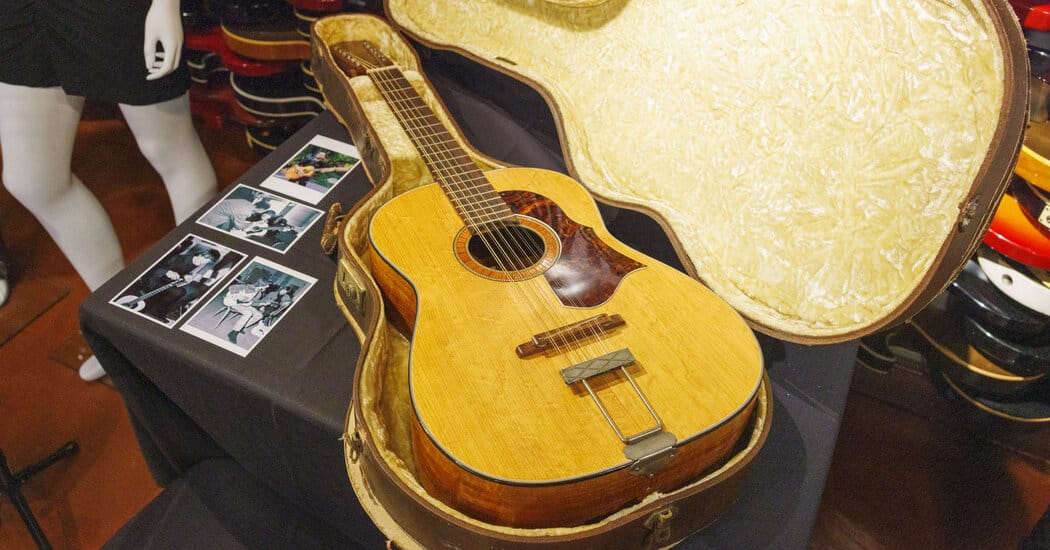 John Lennon’s Guitar From ‘Help!’ Is Sold for .9 Million at Auction