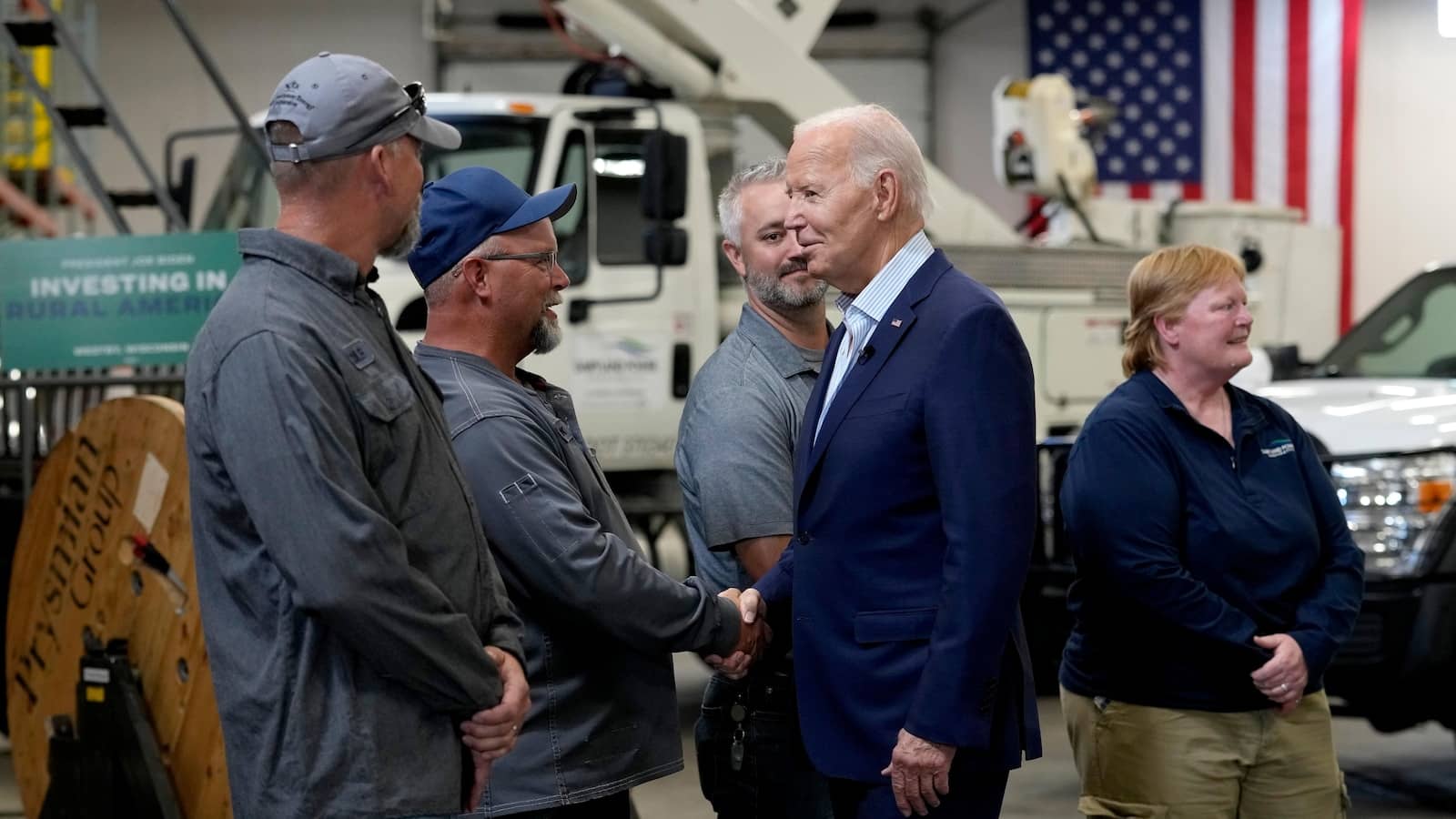 Biden says rural electrification and internet improvements underscore ‘American comeback’