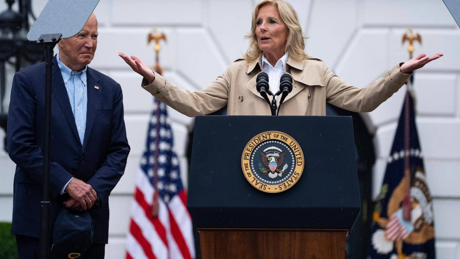 Jill Biden to rally veterans and military families as Biden team seeks to shift focus back to Trump