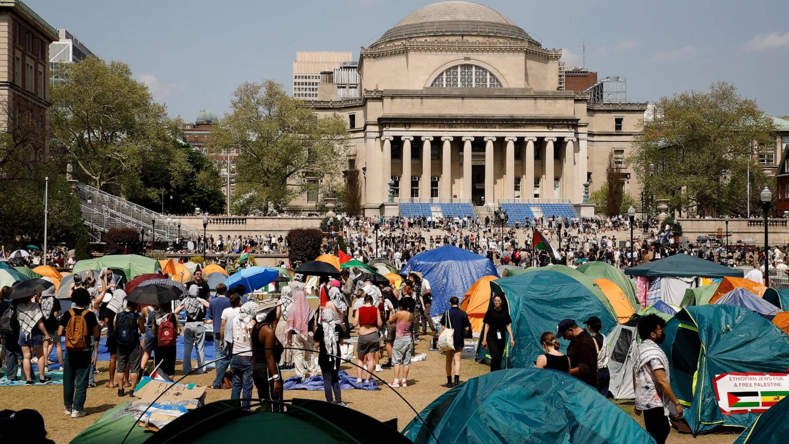 As students return to Columbia, the epicenter of a campus protest movement braces for disruption