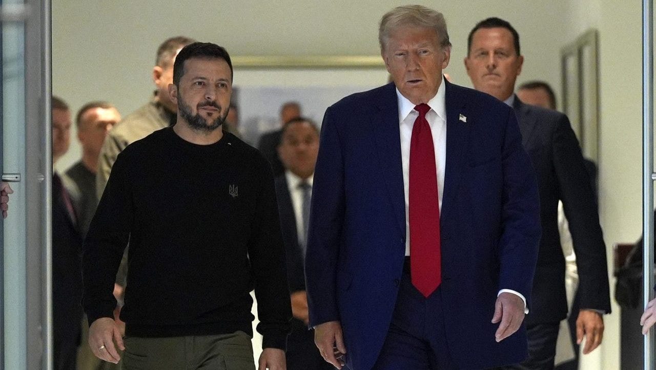 Trump meets Ukraine’s Zelenskyy at Trump Tower, says Russia’s war must end with ‘fair deal’