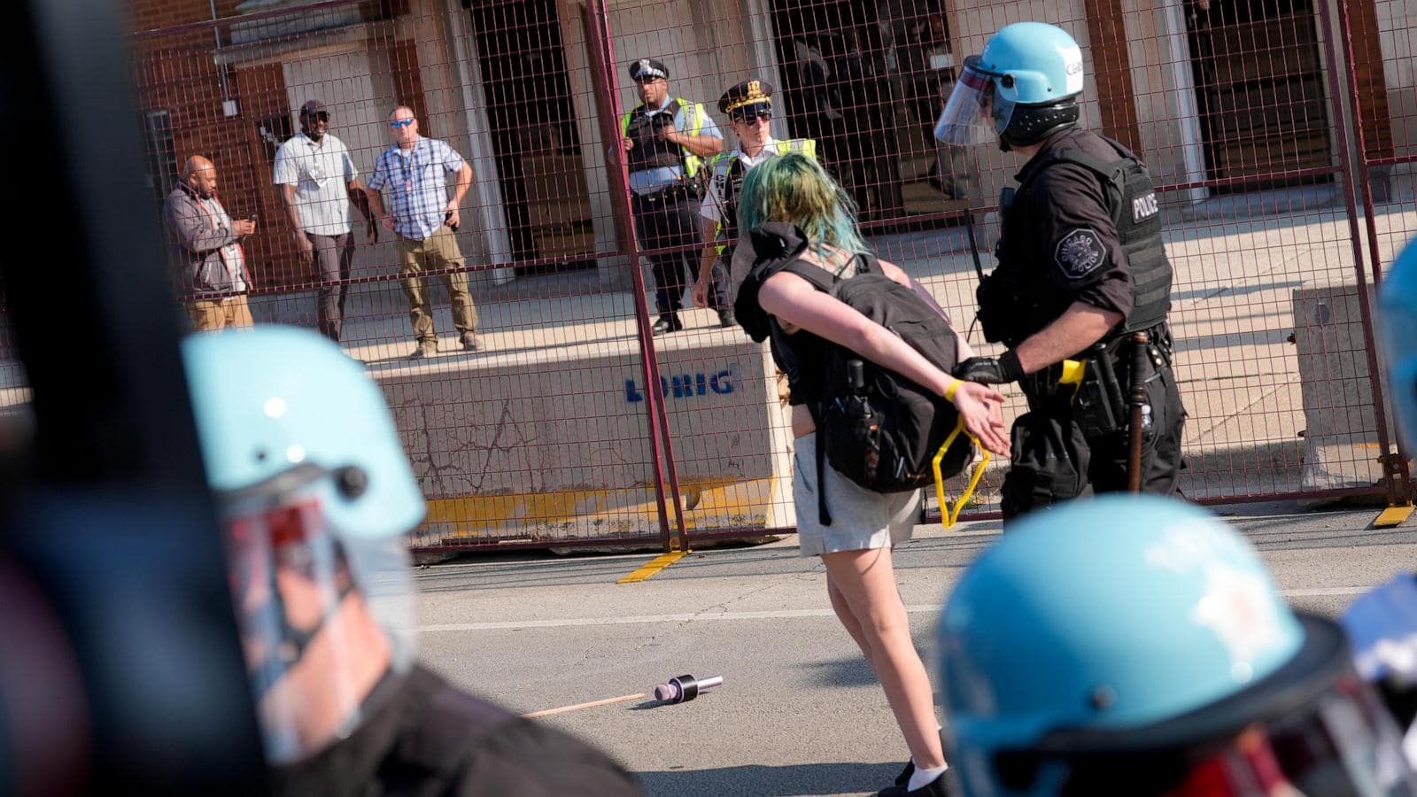 Police add fences ahead of second planned day of protests in Chicago for Democratic convention