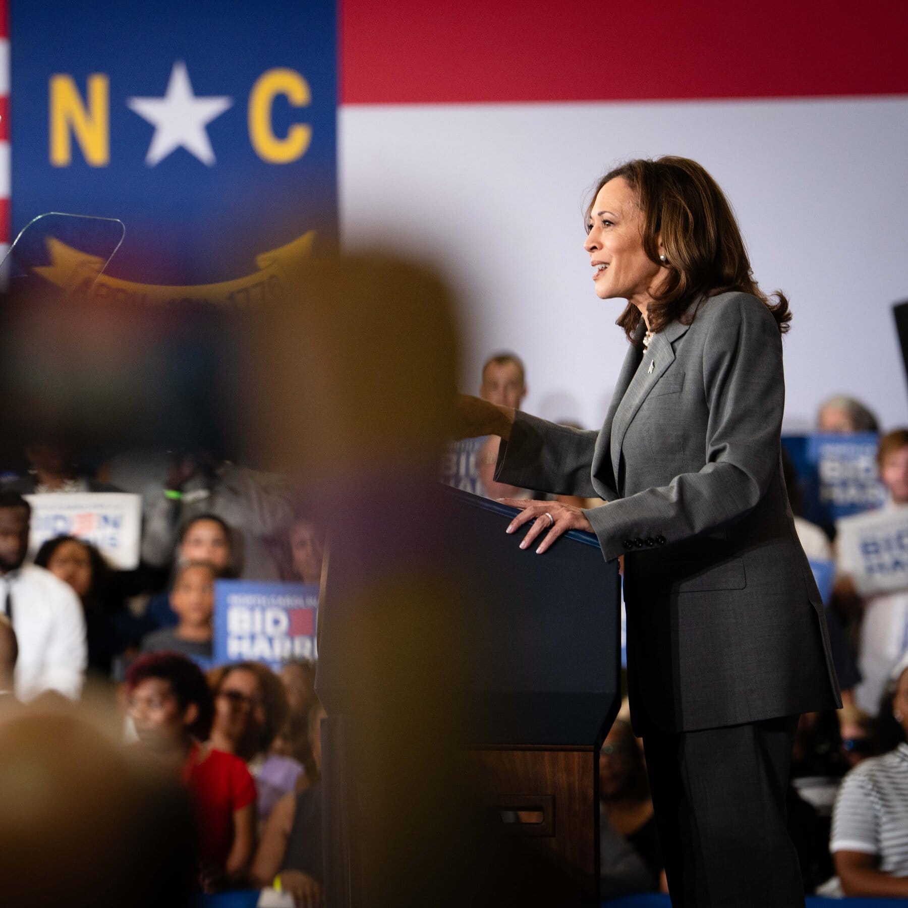 Kamala Harris Says Biden Is a ‘Fighter’ at North Carolina Rally