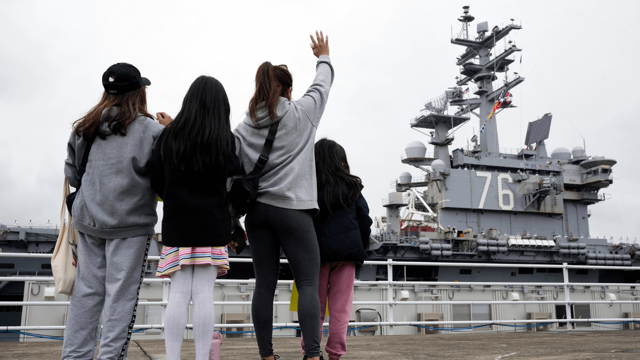 US Navy’s USS Ronald Reagan departs Japan home port after nearly a decade