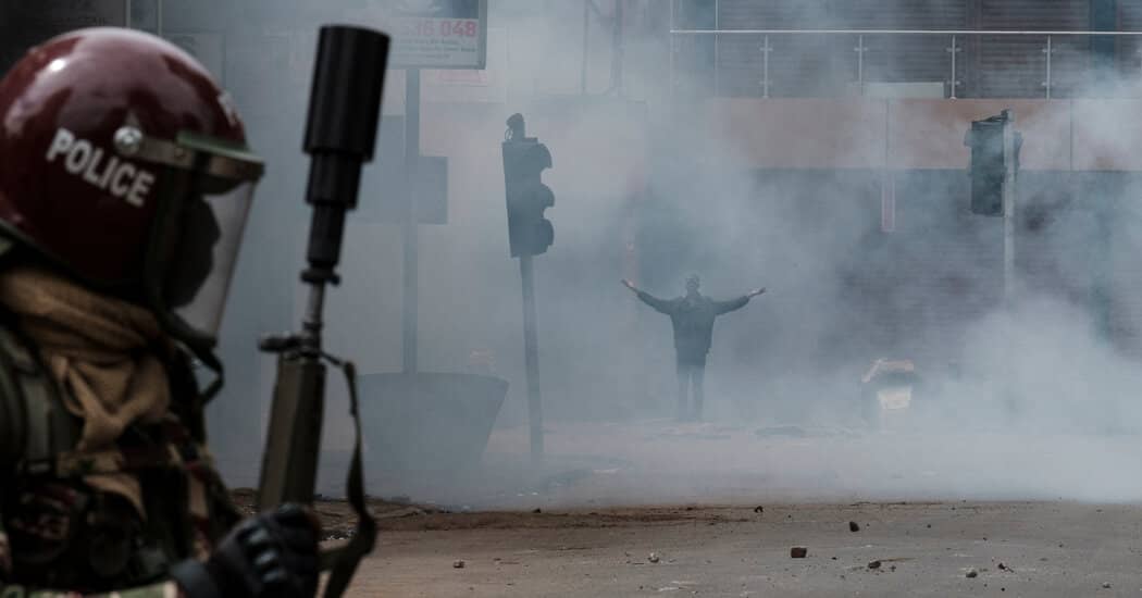 Scaled-Back but Determined Protests in Kenya Call for President to Resign