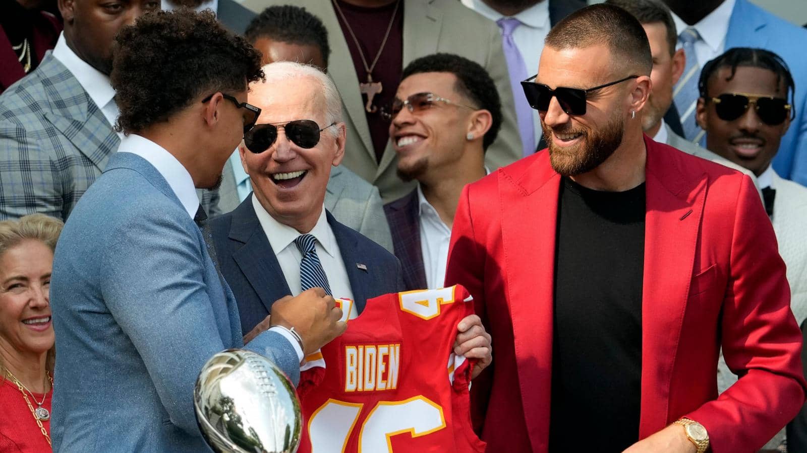 Biden is hosting the Kansas City Chiefs minus Taylor Swift to celebrate the team’s Super Bowl title