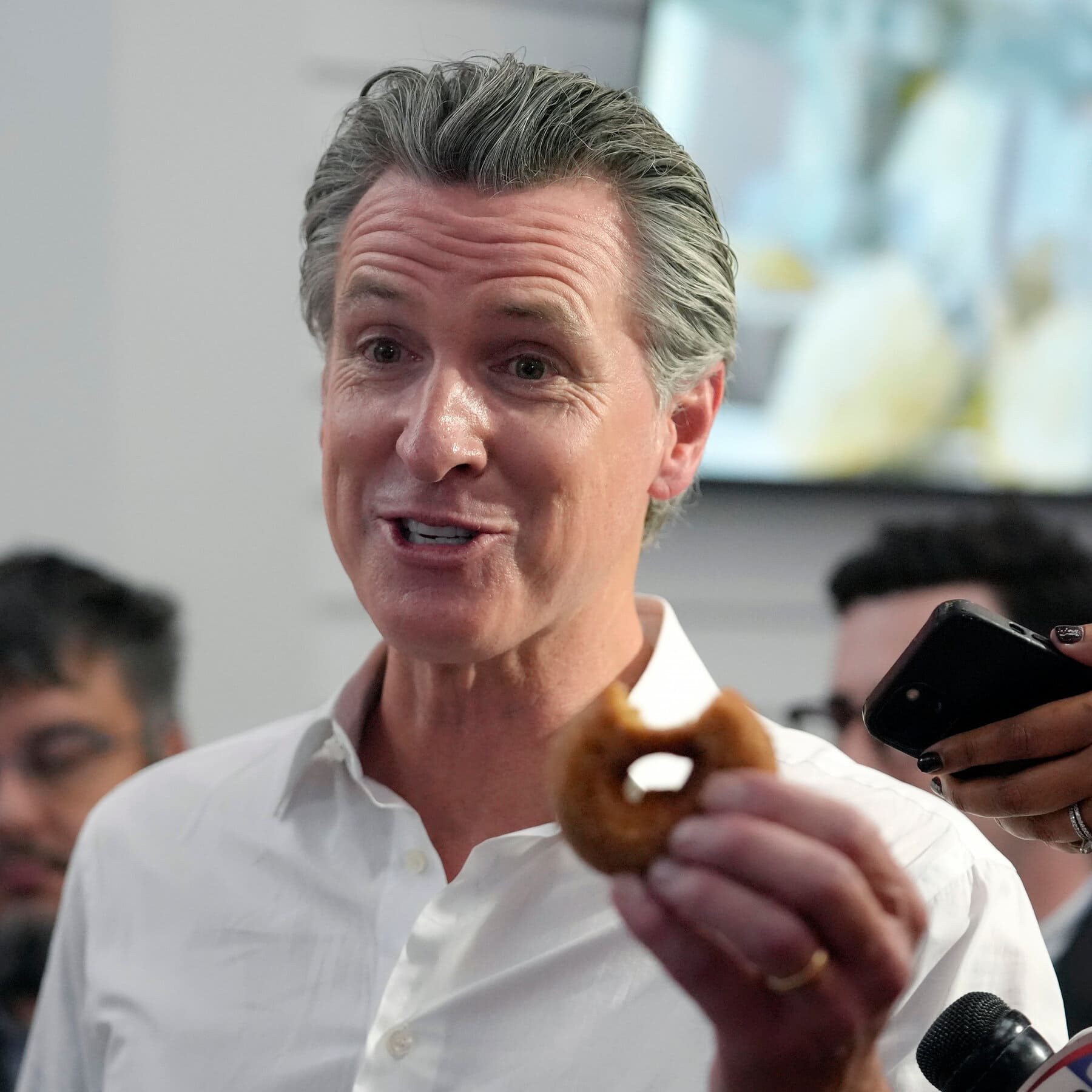 Gavin Newsom Will Take Your Biden Questions (and Try Your Doughnuts)