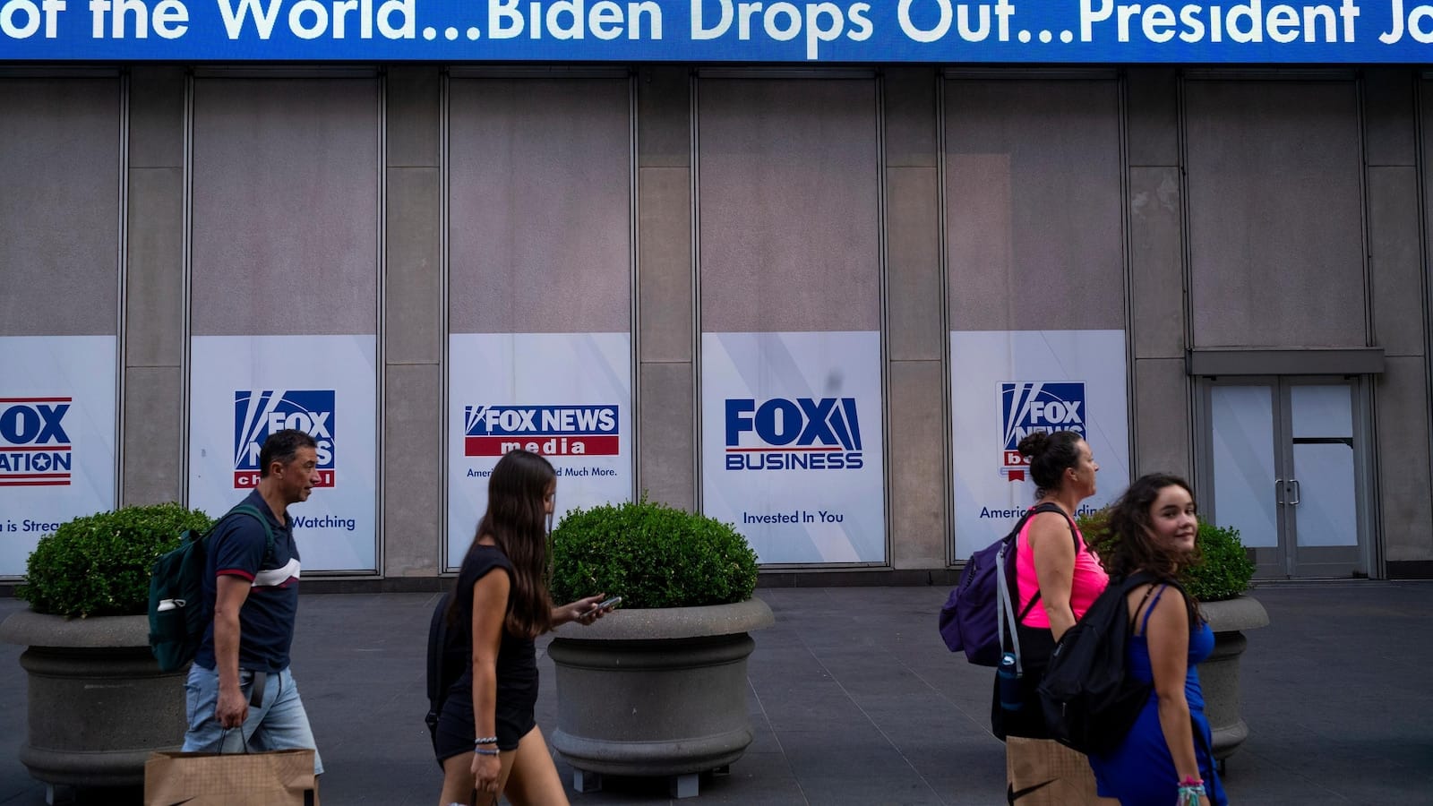 On a summer Sunday, Biden withdrew with a text statement. News outlets struggled for visuals