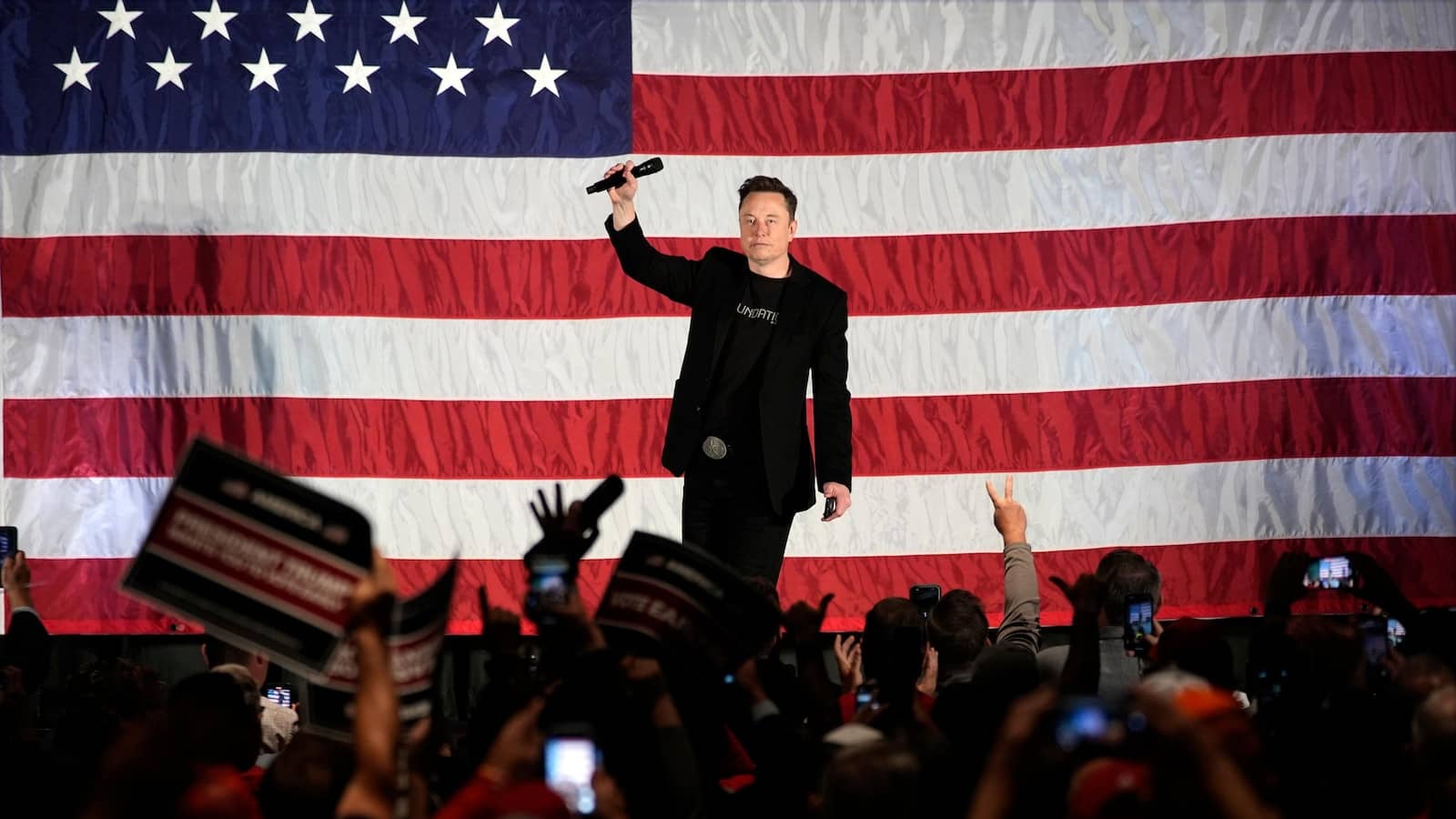 Elon Musk holds his first solo event in support of Trump in the Philadelphia suburbs